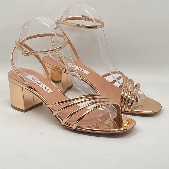 Aquazzura Latour 50MM Leather Sandals size 39 - Picture 1 of 12